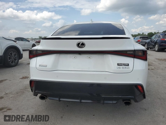 2021 Lexus IS 350 F Sport with VIN JTHGZ1B23M5039200, listed as a Copart auction lot 59608635 with 69,812 mi miles and Salvage title. Bid and sale history available at DreamBid. Image 6.