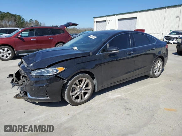 2019 Ford Fusion SEL with VIN 3FA6P0CD9KR270731, listed as a Copart auction lot 46857665 with 89,232 mi miles and Salvage Title. Bid and sale history available at carsss.com. Image 1.
