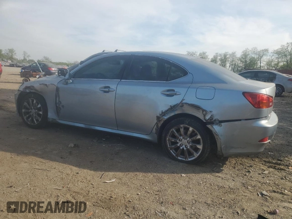2006 Lexus IS 250 with VIN JTHCK262465005997, listed as a Copart auction lot 54251915 with 208,670 mi miles and Salvage Title. Bid and sale history available at DreamBid. Image 2.