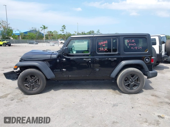 2023 Jeep Wrangler Sport S z VIN 1C4HJXDN6PW587472, wystawiony jako IAAI lot #42329815 z przebiegiem 34 568 mil mil oraz . Historia ofert i sprzedaży dostępna na DreamBid. Obrazek 14.