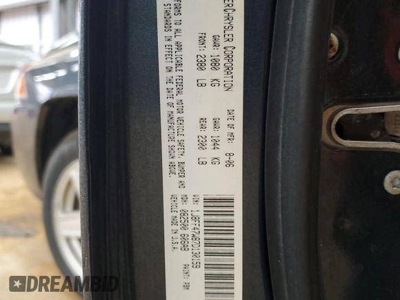 2007 Jeep Compass Sport with VIN 1J8FF47W87D130159, listed as a Copart auction lot 47032565 with 161,236 mi miles and Salvage Title. Bid and sale history available at carsss.com. Image 15.