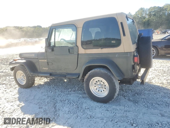 1995 Jeep Wrangler Sahara with VIN 1J4FY49S4SP268925, listed as a Copart auction lot 76695774 with 158,363 mi miles and Clean Title. Bid and sale history available at carsss.com. Image 2.