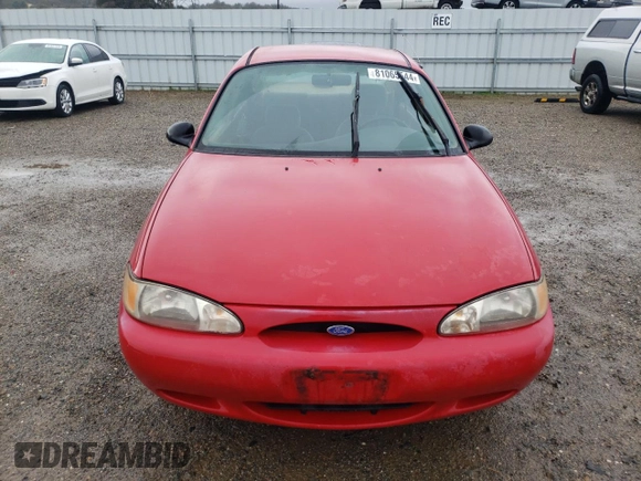 1997 Ford Escort LX with VIN 1FALP13P6VW344062, listed as a Copart auction lot 81065544 with 154,841 mi miles and Salvage Title. Bid and sale history available at carsss.com. Image 5.