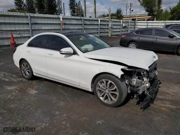 2017 Mercedes-Benz C-Class C 300 with VIN 55SWF4JB3HU202617, listed as a Copart auction lot 86882604 with 112,387 mi miles and Salvage Title. Bid and sale history available at carsss.com. Image 4.