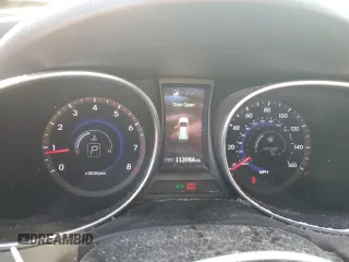 2014 Hyundai Santa Fe Sport with VIN 5XYZU3LB8EG182963, listed as a Copart auction lot 46227995 with 113,984 mi miles and Salvage Title. Bid and sale history available at carsss.com. Image 9.
