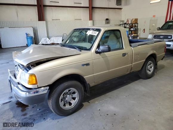 2001 Ford Ranger XL with VIN 1FTYR10C51PA36025, listed as a Copart auction lot 83448284 with 203,893 mi miles and Salvage Title. Bid and sale history available at carsss.com. Image 1.