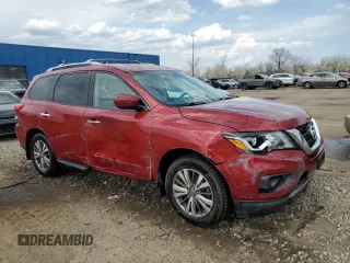 2018 Nissan Pathfinder SL z VIN 5N1DR2MM3JC615489, wystawiony jako Copart lot #54064775 z przebiegiem 71 729 mil mil oraz Szkoda całkowita • Salvage title. Historia ofert i sprzedaży dostępna na DreamBid. Obrazek 4.