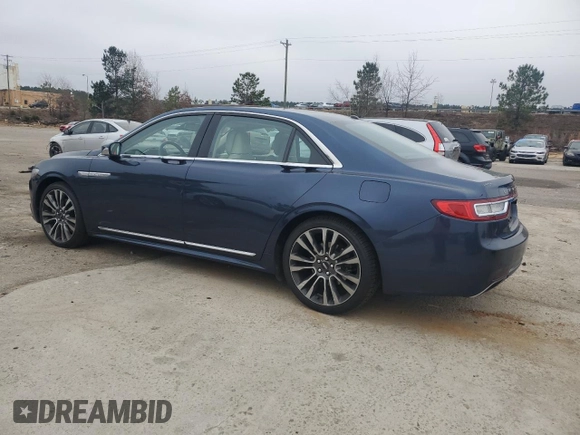2017 Lincoln Continental Reserve with VIN 1LN6L9RP5H5637448, listed as a Copart auction lot 44583065 with 107,371 mi miles and Salvage Title. Bid and sale history available at carsss.com. Image 2.