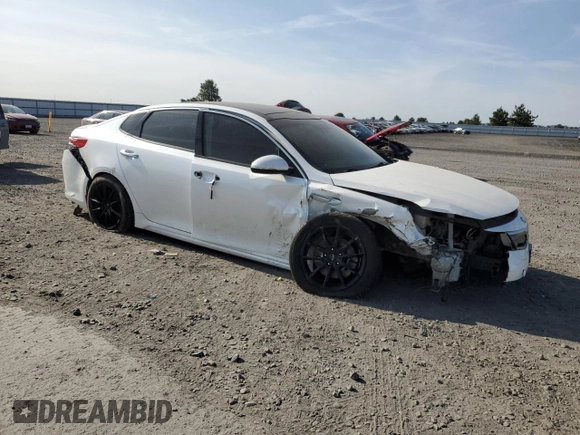 2017 Kia Optima EX z VIN KNAGU4LE9H5013620, wystawiony jako Copart lot #60928515 z przebiegiem 158 263 mil mil oraz Szkoda całkowita • Salvage title. Historia ofert i sprzedaży dostępna na DreamBid. Obrazek 4.