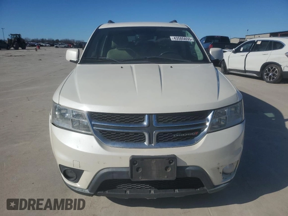2013 Dodge Journey SXT with VIN 3C4PDCBB7DT594646, listed as a Copart auction lot 43505655 with 156,558 mi miles and Clean Title. Bid and sale history available at carsss.com. Image 5.
