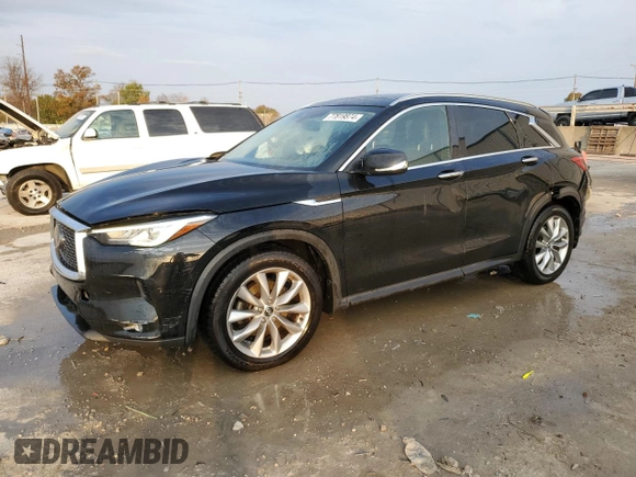 2019 Infiniti QX50 Luxe z VIN 3PCAJ5M36KF137225, wystawiony jako Copart lot #77819874 z przebiegiem 85 804 mil mil oraz Nie do naprawy • Non repairable. Historia ofert i sprzedaży dostępna na DreamBid. Obrazek 1.