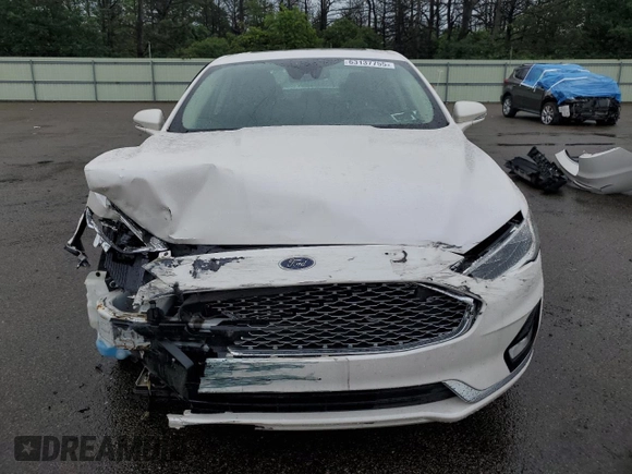 2019 Ford Fusion Titanium с VIN 3FA6P0RU6KR212454, выставлен на аукционе Copart как лот 63137755 с пробегом 30 024 миль миль и Списание • Salvage title. История ставок и продаж доступна на DreamBid. Изображение 5.