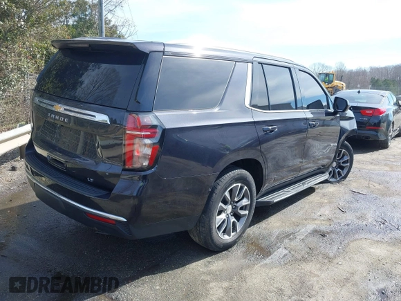 2022 Chevrolet Tahoe LT with VIN 1GNSKNKD3NR330130, listed as a IAAI auction lot 41595793 with 39,484 mi miles and . Bid and sale history available at DreamBid. Image 4.
