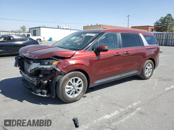 2024 Kia Carnival LX with VIN KNDNB4H32R6337785, listed as a Copart auction lot 73603244 with 22,129 mi miles and Salvage Title. Bid and sale history available at carsss.com. Image 1.