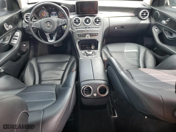 2017 Mercedes-Benz C-Class C 300 with VIN 55SWF4JB9HU183698, listed as a Copart auction lot 52254345 with 92,936 mi miles and Clean Title. Bid and sale history available at carsss.com. Image 8.