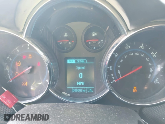 2014 Chevrolet Cruze 1LT with VIN 1G1PC5SB4E7481461, listed as a IAAI auction lot 42628673 with 164,689 mi miles and . Bid and sale history available at DreamBid. Image 7.