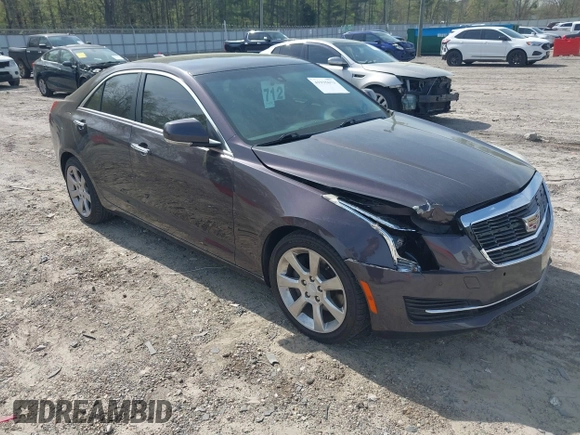 2015 Cadillac ATS Sedan Luxury RWD with VIN 1G6AB5RA6F0107167, listed as a IAAI auction lot 41935673 with 136,440 mi miles. Bid and sale history available at carsss.com. Image 1.