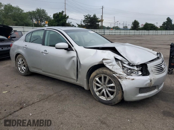 2008 Infiniti G35 Journey with VIN JNKBV61E68M206529, listed as a Copart auction lot 61417315 with 83,186 mi miles and Salvage title. Bid and sale history available at DreamBid. Image 4.