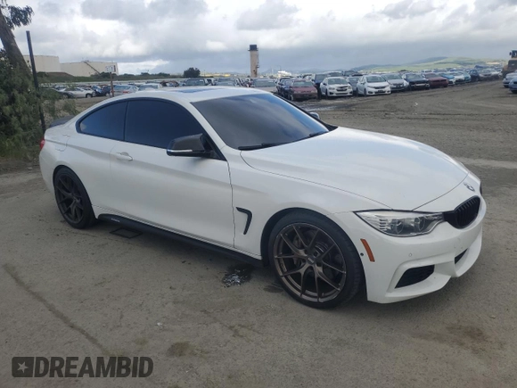 2015 BMW 4 Series 435i with VIN WBA3R1C51FK194208, listed as a Copart auction lot 50920225 with 114,894 mi miles and Salvage title. Bid and sale history available at DreamBid. Image 4.