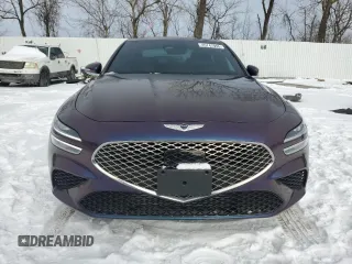 2023 Genesis G70 3.3T with VIN KMTG54TE8PU107865, listed as a Copart auction lot 45747995 with 13,348 mi miles and Salvage title. Bid and sale history available at DreamBid. Image 5.