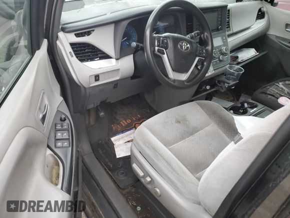 2018 Toyota Sienna LE Auto Access Seat with VIN 5TDKZ3DC1JS914700, listed as a Copart auction lot 85239834 with 107,426 mi miles and Salvage title. Bid and sale history available at DreamBid. Image 8.
