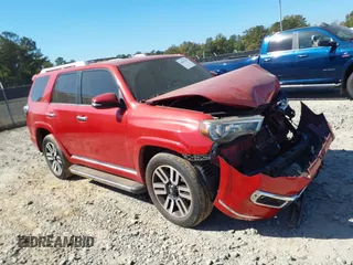 2015 Toyota 4Runner Limited with VIN JTEBU5JR2F5269387, listed as a IAAI auction lot 40661980 with 155,915 mi miles and . Bid and sale history available at carsss.com. Image 1.