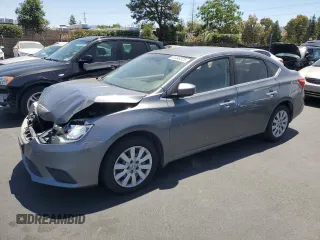 2019 Nissan Sentra S with VIN 3N1AB7AP4KY325619, listed as a Copart auction lot 61046325 with 86,210 mi miles and Salvage title. Bid and sale history available at DreamBid. Image 1.