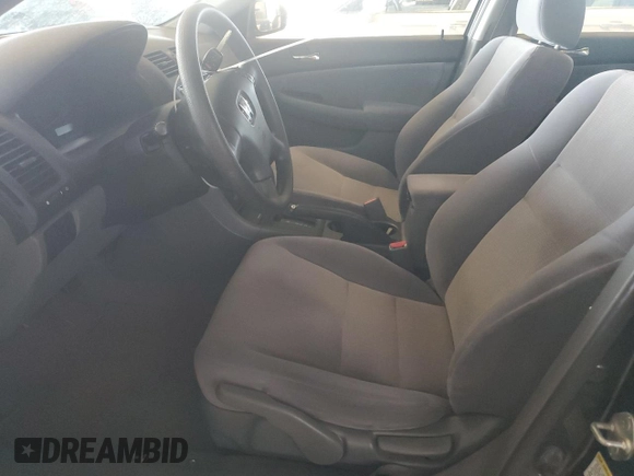 2005 Honda Accord LX with VIN JHMCM56495C007722, listed as a Copart auction lot 65002375 with 283,284 mi miles and Salvage title. Bid and sale history available at DreamBid. Image 7.