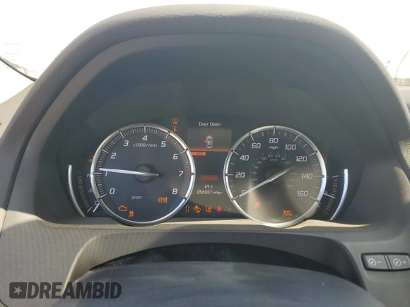 2020 Acura TLX w/Technology Pkg with VIN 19UUB1F5XLA017067, listed as a Copart auction lot 53658725 with 56,007 mi miles and Salvage Title. Bid and sale history available at carsss.com. Image 9.