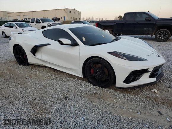 2021 Chevrolet Corvette 1LT with VIN 1G1YA2D43M5105061, listed as a Copart auction lot 77999404 with 35,489 mi miles and Salvage Title. Bid and sale history available at carsss.com. Image 4.