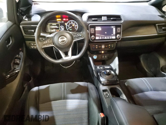2023 Nissan LEAF SV Plus with VIN 1N4CZ1CV1PC556011, listed as a Copart auction lot 43419485 with 15,173 mi miles and Salvage Title. Bid and sale history available at DreamBid. Image 8.
