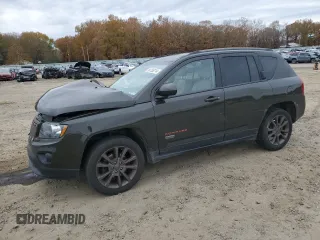 2017 Jeep Compass Sport with VIN 1C4NJCBB2HD132541, listed as a Copart auction lot 84755214 with 137,603 mi miles and Salvage Title. Bid and sale history available at carsss.com. Image 1.