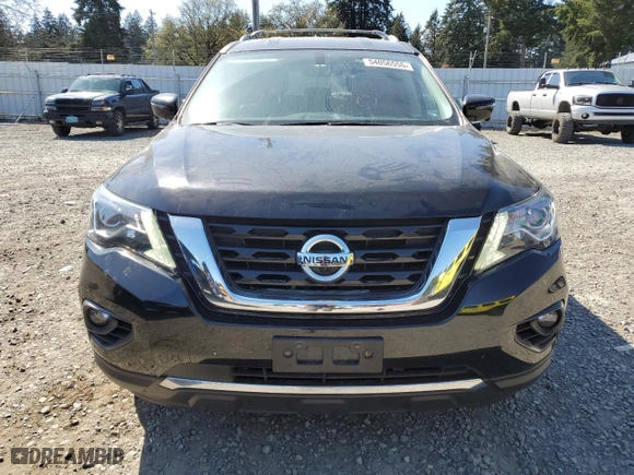 2018 Nissan Pathfinder SL with VIN 5N1DR2MM4JC630082, listed as a Copart auction lot 54056555 with 56,728 mi miles and Clean Title. Bid and sale history available at carsss.com. Image 5.