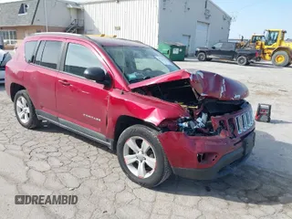 2012 Jeep Compass Sport with VIN 1C4NJCBB2CD526050, listed as a IAAI auction lot 41791183 with 148,243 mi miles. Bid and sale history available at carsss.com. Image 1.