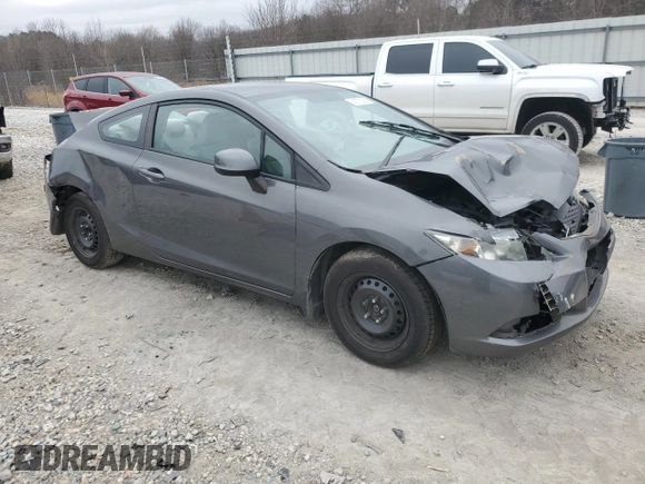 2013 Honda Civic Cpe LX with VIN 2HGFG3B51DH521795, listed as a Copart auction lot 43772055 with 83,740 mi miles and Salvage Title. Bid and sale history available at carsss.com. Image 4.
