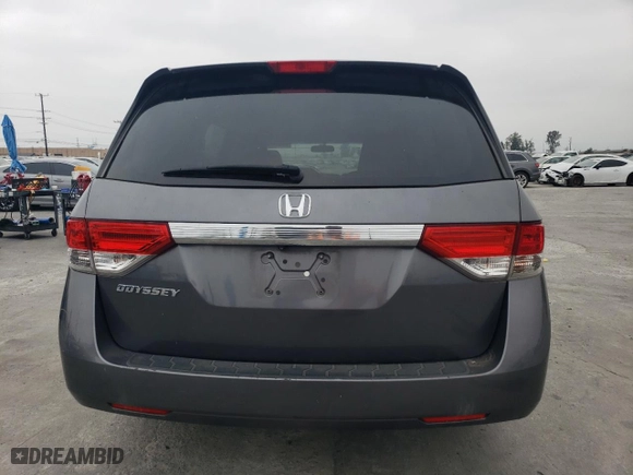 2015 Honda Odyssey LX with VIN 5FNRL5H29FB009680, listed as a Copart auction lot 54065515 with 109,446 mi miles and Salvage Title. Bid and sale history available at carsss.com. Image 6.