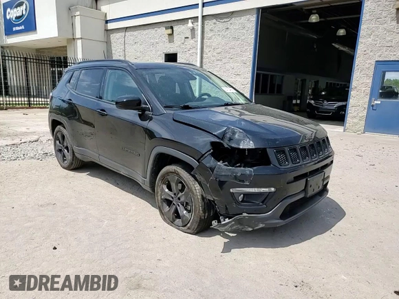 2019 Jeep Compass Altitude z VIN 3C4NJDBB8KT647373, wystawiony jako Copart lot #54104865 z przebiegiem 76 788 mil mil oraz Szkoda całkowita • Salvage title. Historia ofert i sprzedaży dostępna na DreamBid. Obrazek 14.