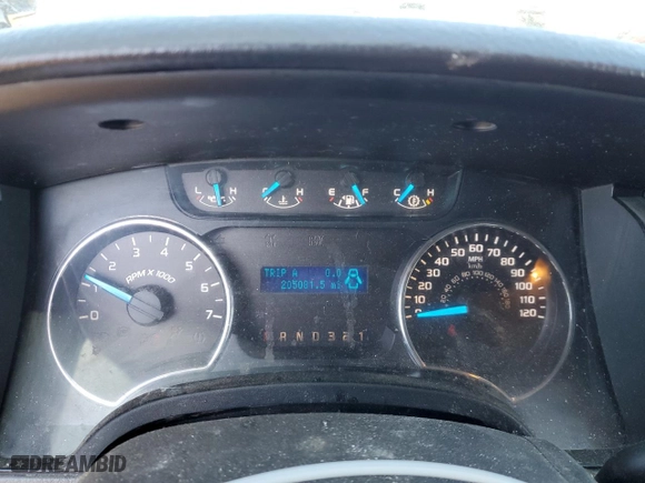 2013 Ford F-150 XL with VIN 1FTEW1CM4DFC15215, listed as a Copart auction lot 48983375 with 205,081 mi miles and Salvage Title. Bid and sale history available at carsss.com. Image 9.