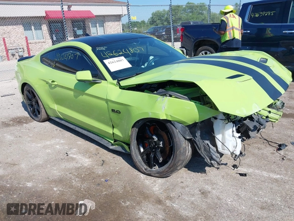 2020 Ford Mustang GT with VIN 1FA6P8CF2L5159040, listed as a IAAI auction lot 42624807 with 41,235 mi miles and . Bid and sale history available at DreamBid. Image 1.