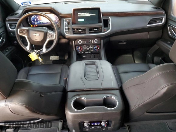 2023 Chevrolet Suburban LT with VIN 1GNSCCKD1PR555635, listed as a Copart auction lot 43834915 with 32,982 mi miles and Salvage Title. Bid and sale history available at DreamBid. Image 8.