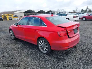 2015 Audi A3 2.0T Premium Plus with VIN WAUEFGFFXF1044922, listed as a IAAI auction lot 41709772 with 77,700 mi miles. Bid and sale history available at carsss.com. Image 3.