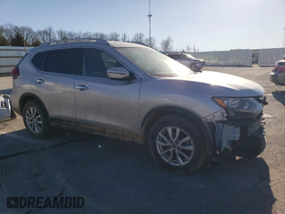 2019 Nissan Rogue SV with VIN 5N1AT2MT0KC752712, listed as a Copart auction lot 42323855 with 77,787 mi miles and Salvage Title. Bid and sale history available at DreamBid. Image 4.