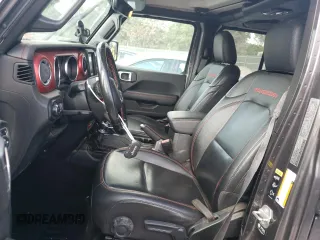 2021 Jeep Gladiator Rubicon with VIN 1C6JJTBG3ML602478, listed as a Copart auction lot 58138705 with 76,759 mi miles and Salvage title. Bid and sale history available at DreamBid. Image 7.