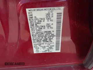 2008 Nissan Xterra X z VIN 5N1AN08W58C517377, wystawiony jako IAAI lot #42082797 z przebiegiem 88 057 mil mil oraz . Historia ofert i sprzedaży dostępna na DreamBid. Obrazek 9.