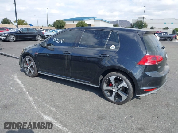 2017 Volkswagen Golf GTI S with VIN 3VW5T7AU7HM061469, listed as a IAAI auction lot 41197640 with 102,387 mi miles. Bid and sale history available at carsss.com. Image 3.