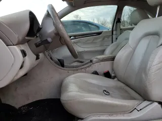 2001 Mercedes-Benz CLK-Class with VIN WDBLJ70G91F185789, listed as a Copart auction lot 86546174 with 140,958 mi miles and Salvage Title. Bid and sale history available at carsss.com. Image 7.