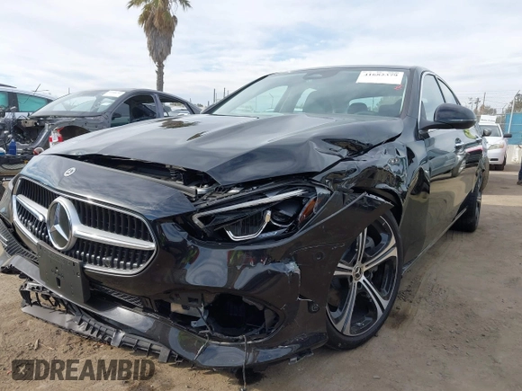 2025 Mercedes-Benz C 300 with VIN W1KAF4GBXSR238038, listed as a IAAI auction lot 41682379 with 431 mi miles and . Bid and sale history available at DreamBid. Image 6.