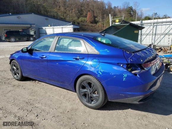 2023 Hyundai Elantra Preferred with VIN KMHLM4AG2PU372541, listed as a Copart auction lot 81810694 with 21,173 mi miles and Salvage Title. Bid and sale history available at carsss.com. Image 2.