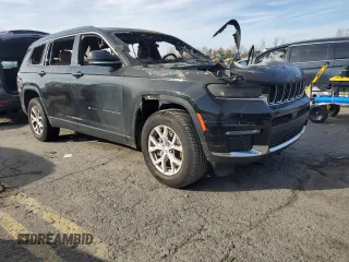 2022 Jeep Grand Cherokee Limited с VIN 1C4RJKBG0N8604666, выставлен на аукционе Copart как лот 81702224 с пробегом Не указан миль и Списание • Salvage title. История ставок и продаж доступна на DreamBid. Изображение 4.