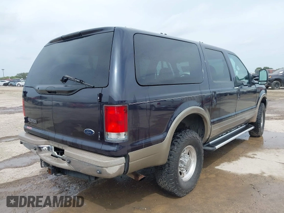 2000 Ford Excursion Limited z VIN 1FMNU42S6YEE16063, wystawiony jako IAAI lot #42667484 z przebiegiem 176 296 mil mil oraz . Historia ofert i sprzedaży dostępna na DreamBid. Obrazek 4.